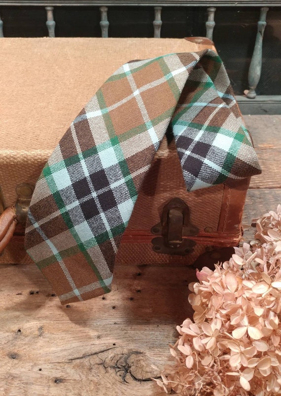 Vintage Scottish Wool Necktie / Medium Width / Cl… - image 1