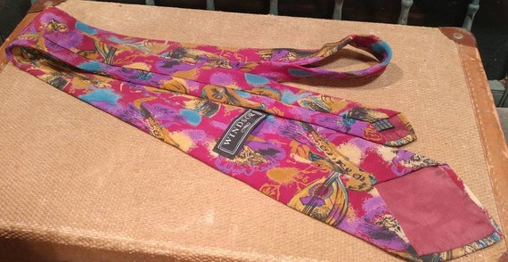 Vintage Windsor Brand 100% Silk Necktie / Musical… - image 5
