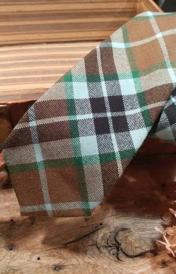 Vintage Scottish Wool Necktie / Medium Width / Cl… - image 2