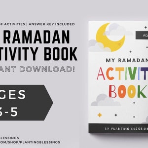 RAMADAN KIDS PRINTABLE Activity Book Ages 3-5 Eid Ramadan Islam image 2