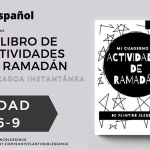 SPANISH Ramadan Activity Book (Age 6-9) | Español Actividades de RAMADÁN