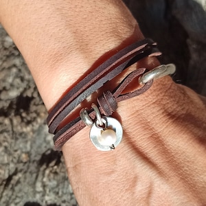 Wrap Boho Bracelet for Women, Leather Wrap Bracelet, Women Leather Bracelet, Hippie Bracelet, Boho Jewelry, Bohemian Jewelry, Women Bracelet