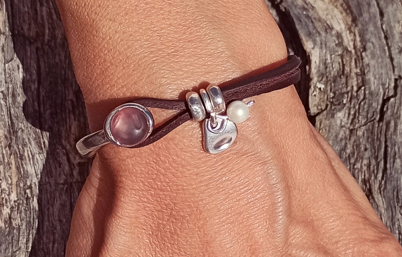 Zamak Bracelets Endia Beaded Bracelets Silver Bracelets Women Leather Bracelets Boho Bracelets Bohemian Bracelets Bracelets for Women
