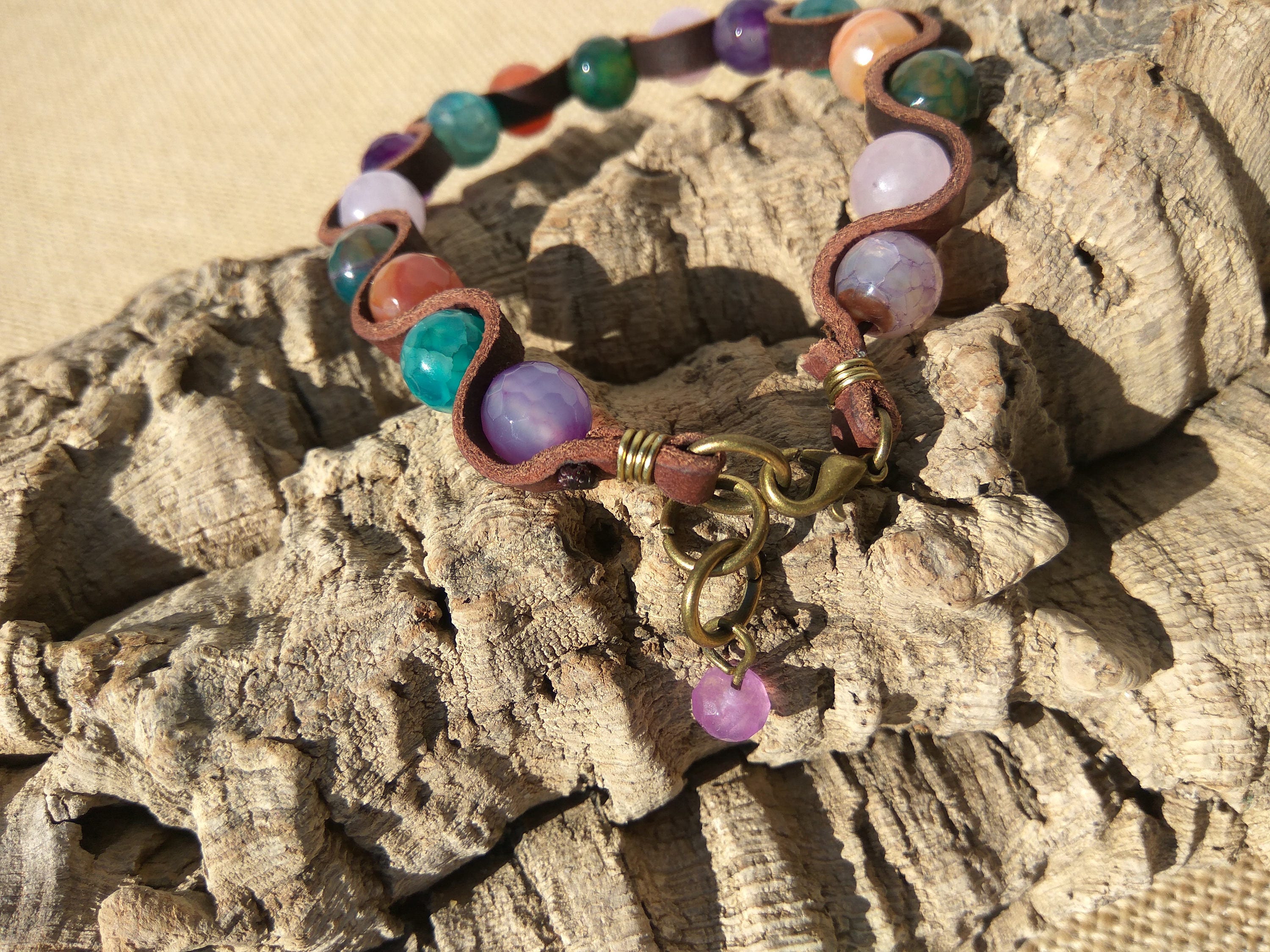 Beige - Handcrafted Stone Work Bracelet 27 main image 1