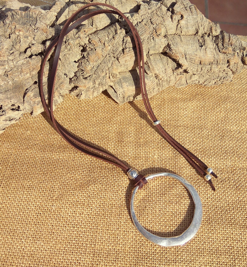 Zamak Jewelry Zamak Necklace Silver Ring Pendant Necklace Etsy