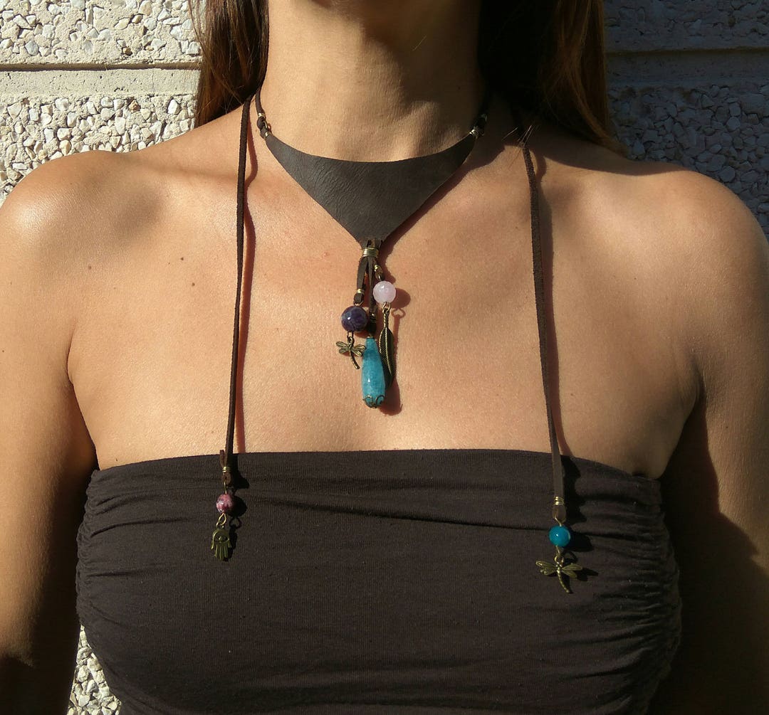 Boho Jewelry, Bohemian Necklace, Bib Necklace, Boho Bib Necklace