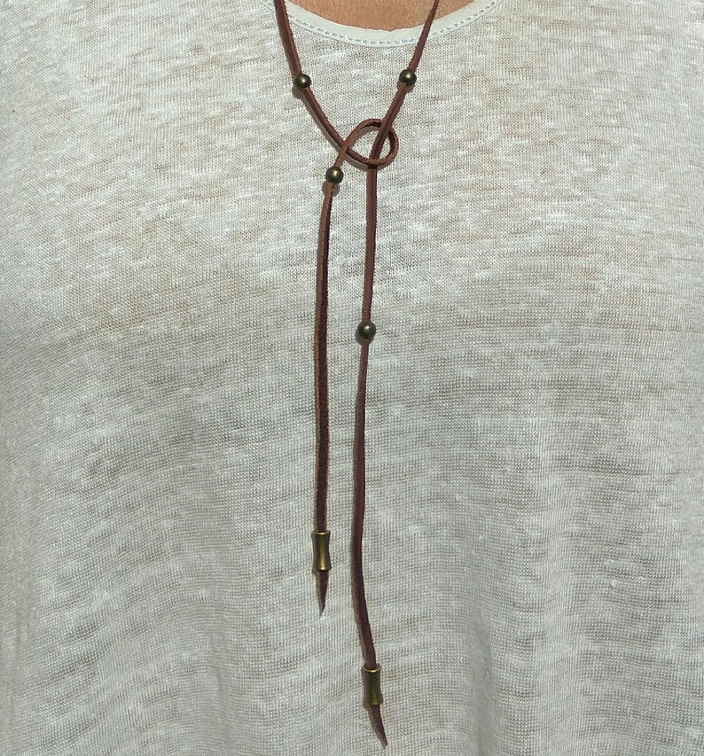 0401~Leather Wrap Chocker main image 1