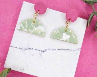 MATERIAL GIRL - 80s inspired polymer clay dangle earrings