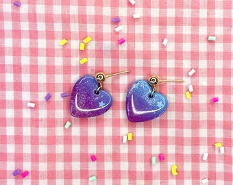 Mini Ombre Heart Dangles