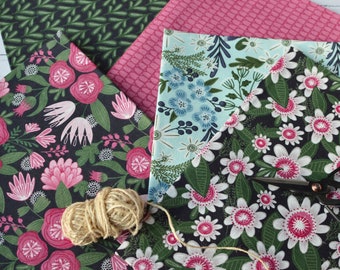 Floral Cotton Fat quarter and Half Metre Bundle Vintage Garden Party Print