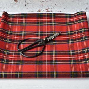 Red Original Scottish Tartan Fabric, Tartan Fabric by the Yard, COTTON  Fabric, Blue Plaid Fabric, Plaid Fabric, Classic Tartan Fabric -  Canada