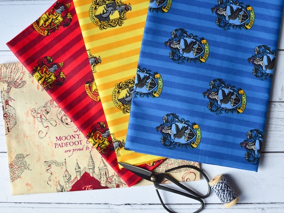 Ravenclaw House Crest Fabric Harry Potter Fabric Print 100% 