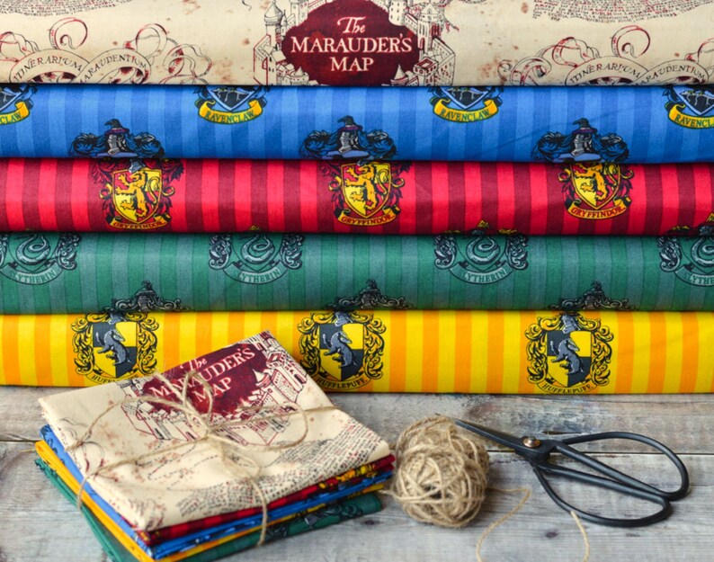 Harry Potter Hogwarts Half Metre Bundle 5 Designs Marauders Map House Of Slytherin Gryffindor Hufflepuff Ravenclaw Kid S Bedroom Decor