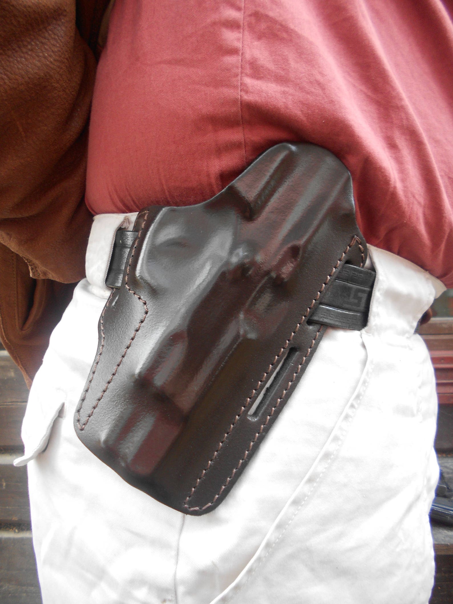 CZ75 Genuine Leather Belt OWB Gun Holster Two Position Etsy
