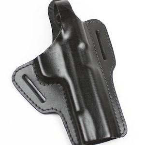 Funda Tipo Yaqui De Cinturón Deslizante Para Colt 1911 Commander De 4 Pulgadas - Cuero, Para Diestro