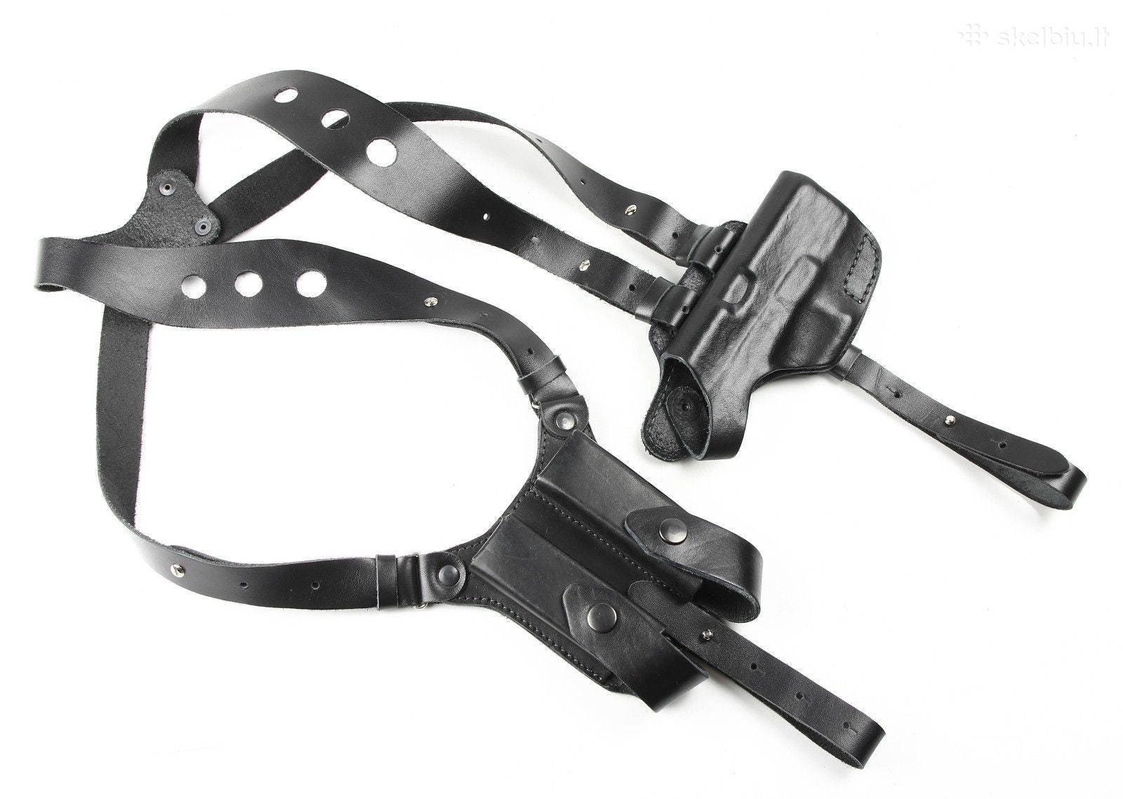 Leather Miami Vice Style Shoulder Holster For Glock 30 Leather Miami Vice Style Shoulder Holster For Glock 30