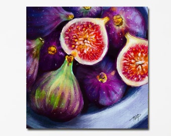 PRINTABLE Fruit still life, Figs print, figs wall art, figs poster, fruit wall art, fruit still life, macro still life