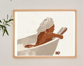 PRINTABLE Nude print, naked female art, nude wall art, Terracotta print, minimal illustration, terracotta poster