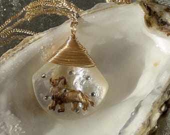 Personalized Zodiac Sign Pendant - Hand Painted Mini Art with Crystals, Custom Order