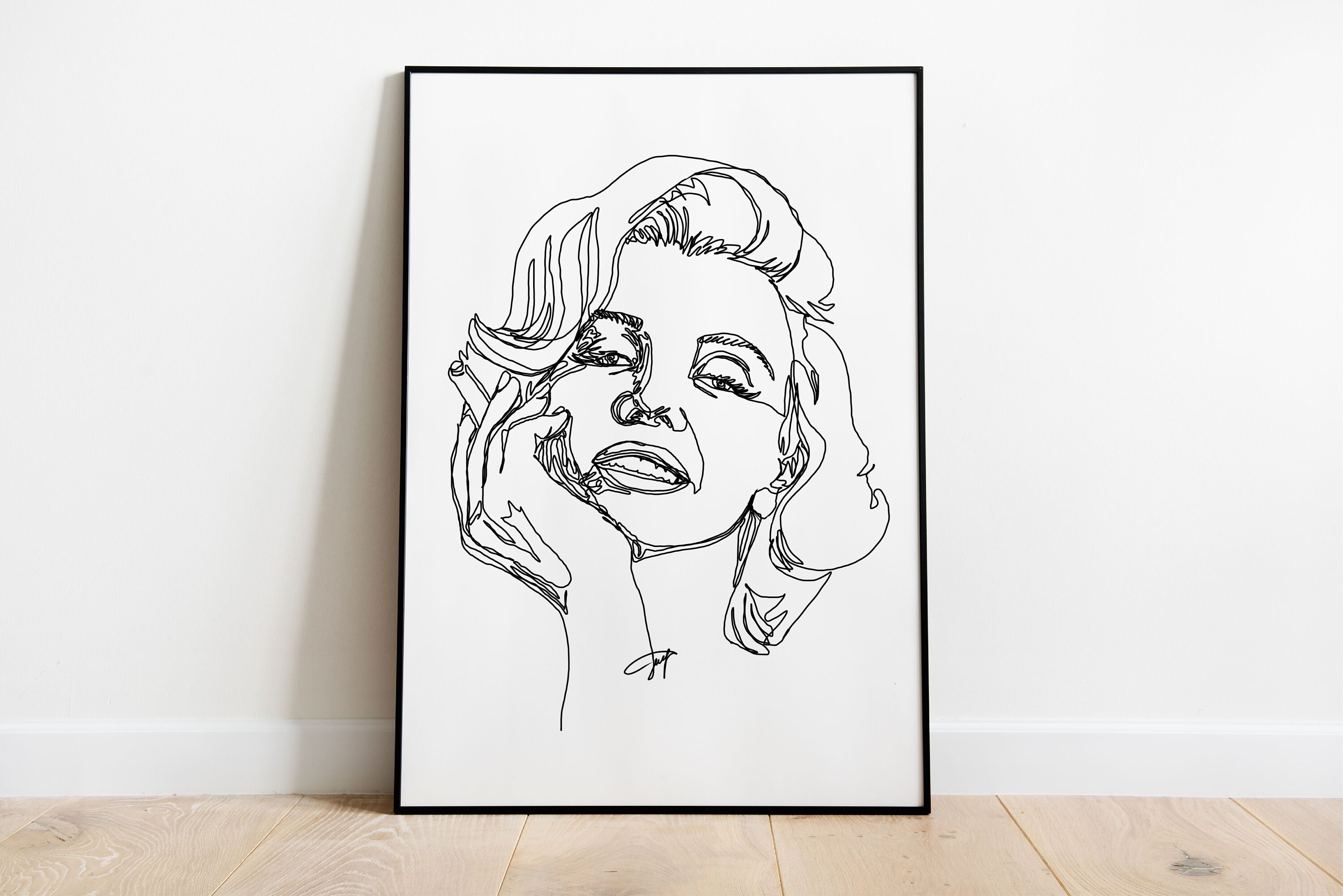PRINTABLE Marilyn Monroe Poster, Marilyn Monroe Art, Minimalist Monroe ...