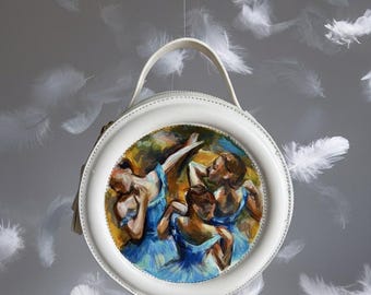 Ballet Dreams Round Bag – Degas Inspired Art Edition