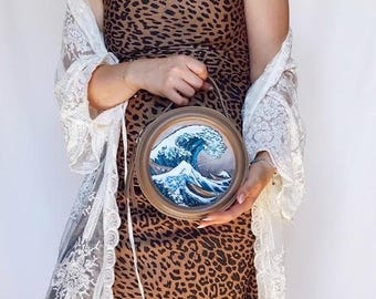 Big Wave Round Bag – Hokusai Inspired Art Edition