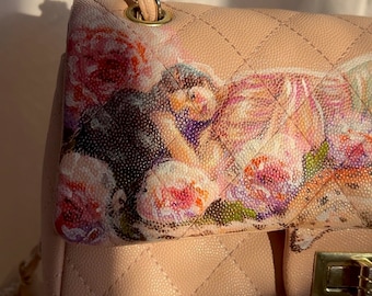 Maßgeschneiderter Rucksack, personalisierter Rucksack, handbemalter Rucksack, bemalter Rucksack, bemalte Tasche