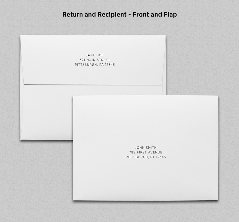 PRINTING for A7 Envelopes fits 5x7 Cards Etsy