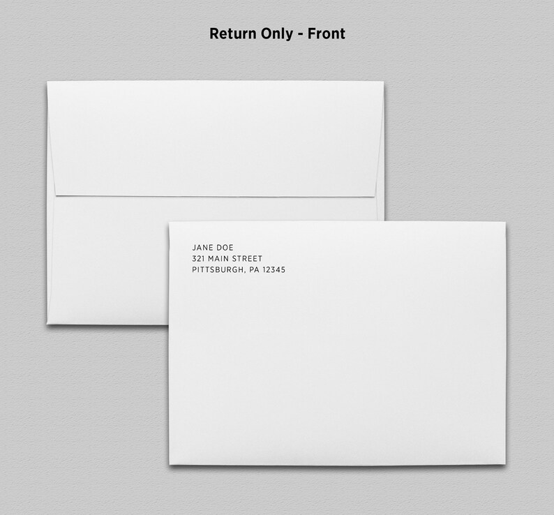 PRINTING for A7 Envelopes fits 5x7 Cards Etsy