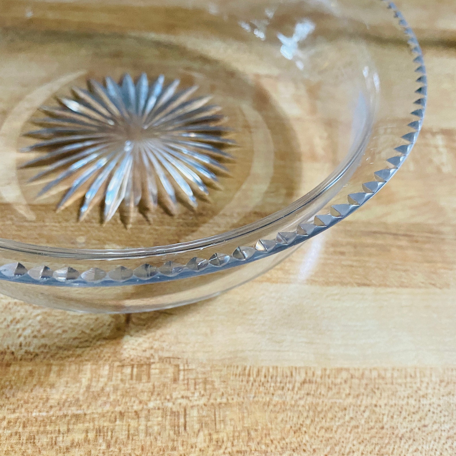 Vintage Brilliant Cut Crystal Round Candy Dish/bowl Etsy