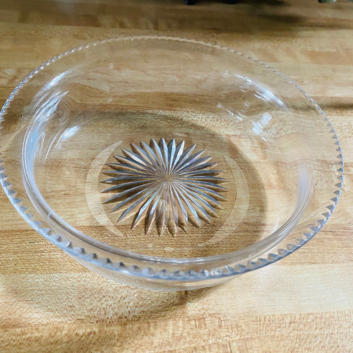 Vintage Brilliant Cut Crystal Round Candy Dish/bowl Etsy