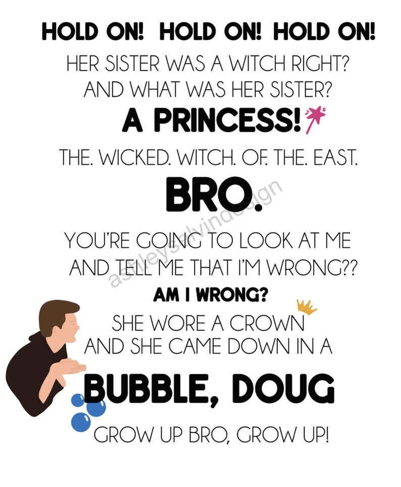 Wicked Witch of the East Bro Print - Etsy