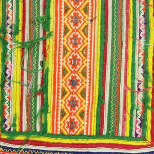 Vintage Hmong Textile Boho Upcycled Slip On Shoes - Thailand