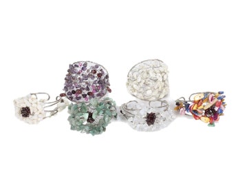 8Ninegift Retro 100% 925 Sterling Silver Rings for Women Round Natural Precious Stones Vintage Thai Silver Ring Jewelry Gifts 8Ninegift Retro 100% 925 Sterling Silver Rings for Women Round Natural Precious Stones Vintage Thai Silver Ring Jewelry Gifts
