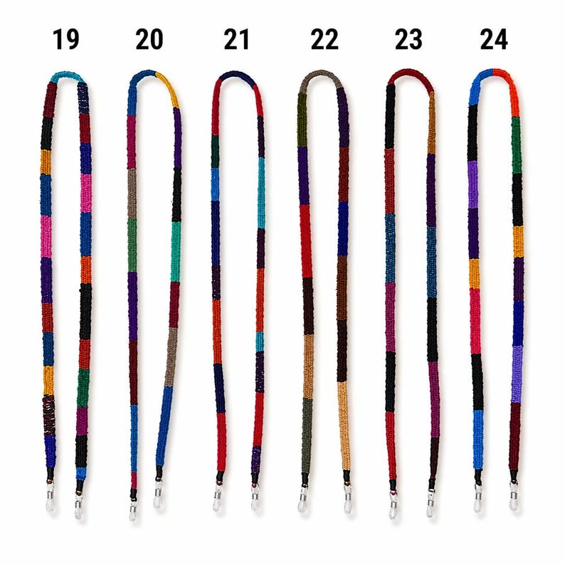 Pick Color! Guatemalan Artisan Woven Eyeglass Holders - Guatemala-Apparel-Claudia (Topaca - GU)-Style 19-Lumily MZ Fair Trade Nena & Co Hiptipico Novica Lucia's World emporium