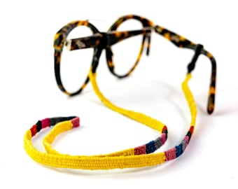 Eyeglass Strap Bohemian Soft String Woven Colorful  / Glasses Boho Holders - Guatemala