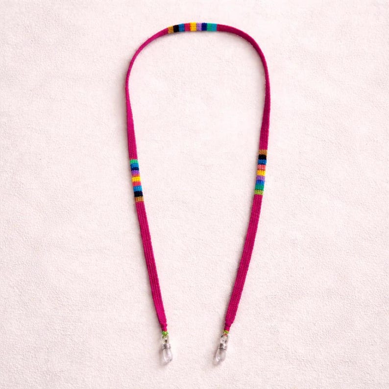 Pick Color! Guatemalan Artisan Woven Eyeglass Holders - Guatemala-Apparel-Claudia (Topaca - GU)-Pink-Lumily MZ Fair Trade Nena & Co Hiptipico Novica Lucia's World emporium