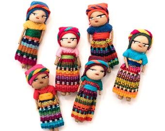 144 Tiny Worry Dolls Hand Crafted Native Kids Cultural Collectible LOT 