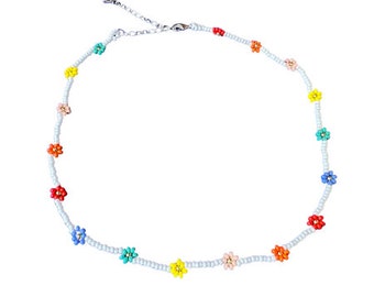 Daisy Seed Bead Choker - Guatemala