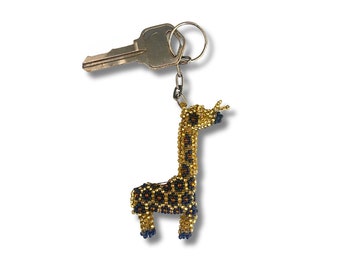 Whimsical Accessory Adorable Giraffe Keychain - Handmade in Mexico