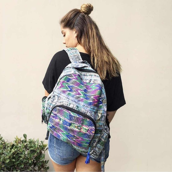 Huipil Volcano Upcycled Boho Handcrafted Traditional Fabric 