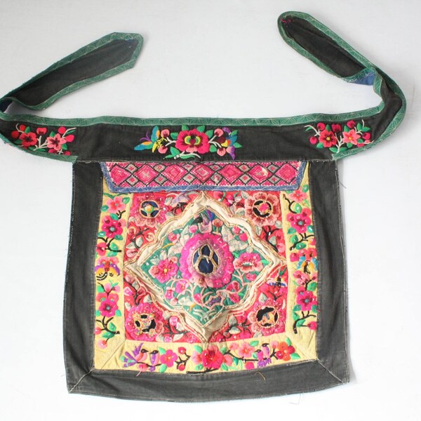 Hmong Vintage Fair handgefertigter Textilstoff Boho Babytrage - Thailand