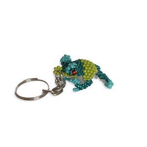 Baby Frog Seed Bead Key Chain - Zipper Pull - Guatemala
