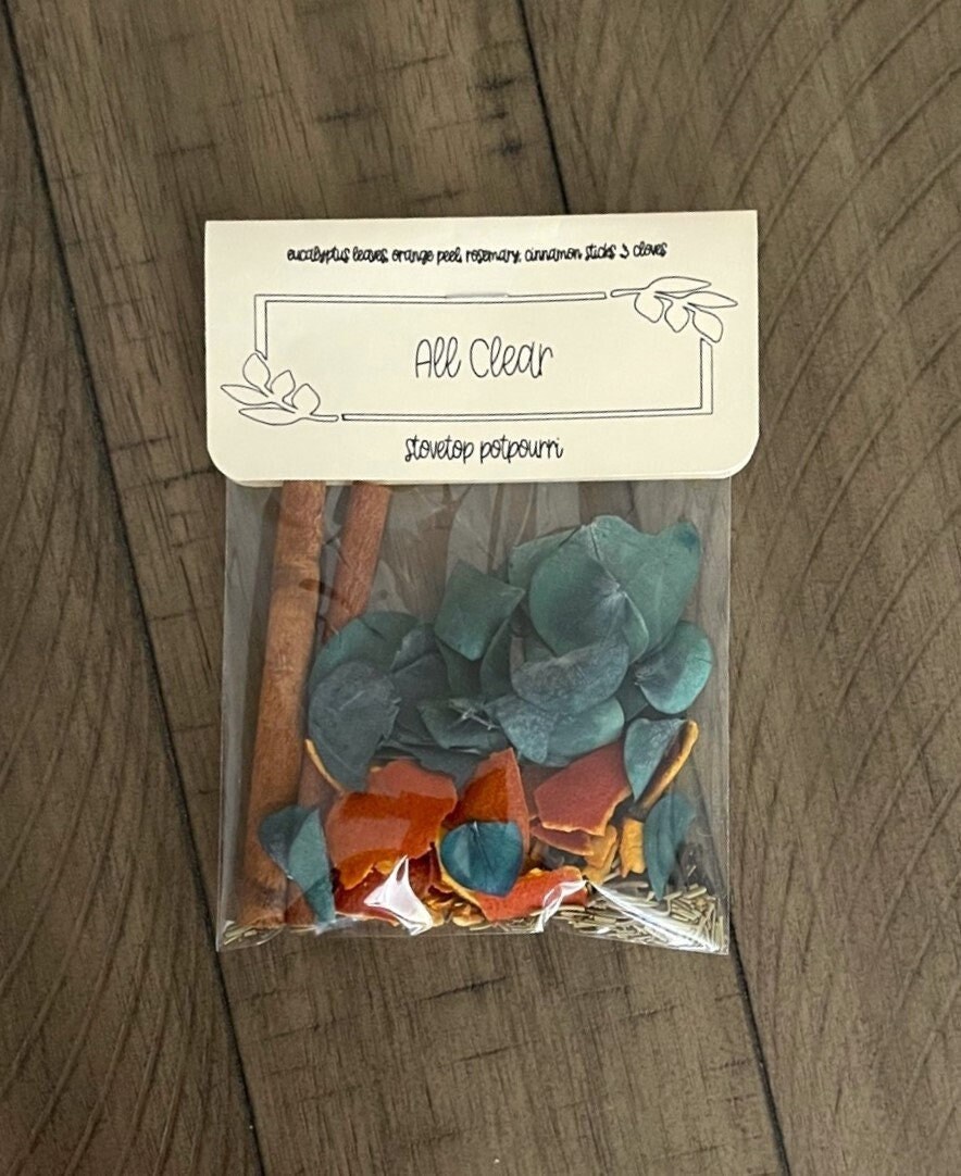 Stovetop Potpourri, All Clear Simmering Potpourri, Simmering Potpourri
