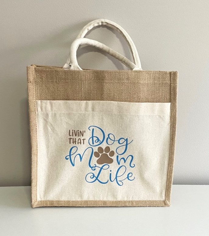 thumbnail image 2 of Pet Tote, I Can And I Will Tote, Dog Lover Gifts, Paw Print Library :D 2 of 11