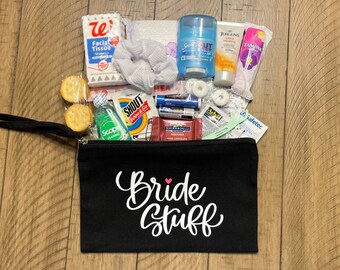 Bride Survival Kit, Bride to be Survival Kit, Emergency Kit for Wedding Day, Wedding Day Survival Kit, Brides Emergency Kit, Bride Wristlet