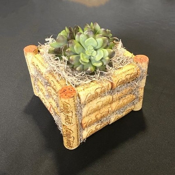 Wine Cork Planter Etsy