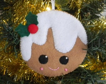 Felt Ornament, Christmas Pudding, Christmas Ornament, Christmas Decoration, Home Decor