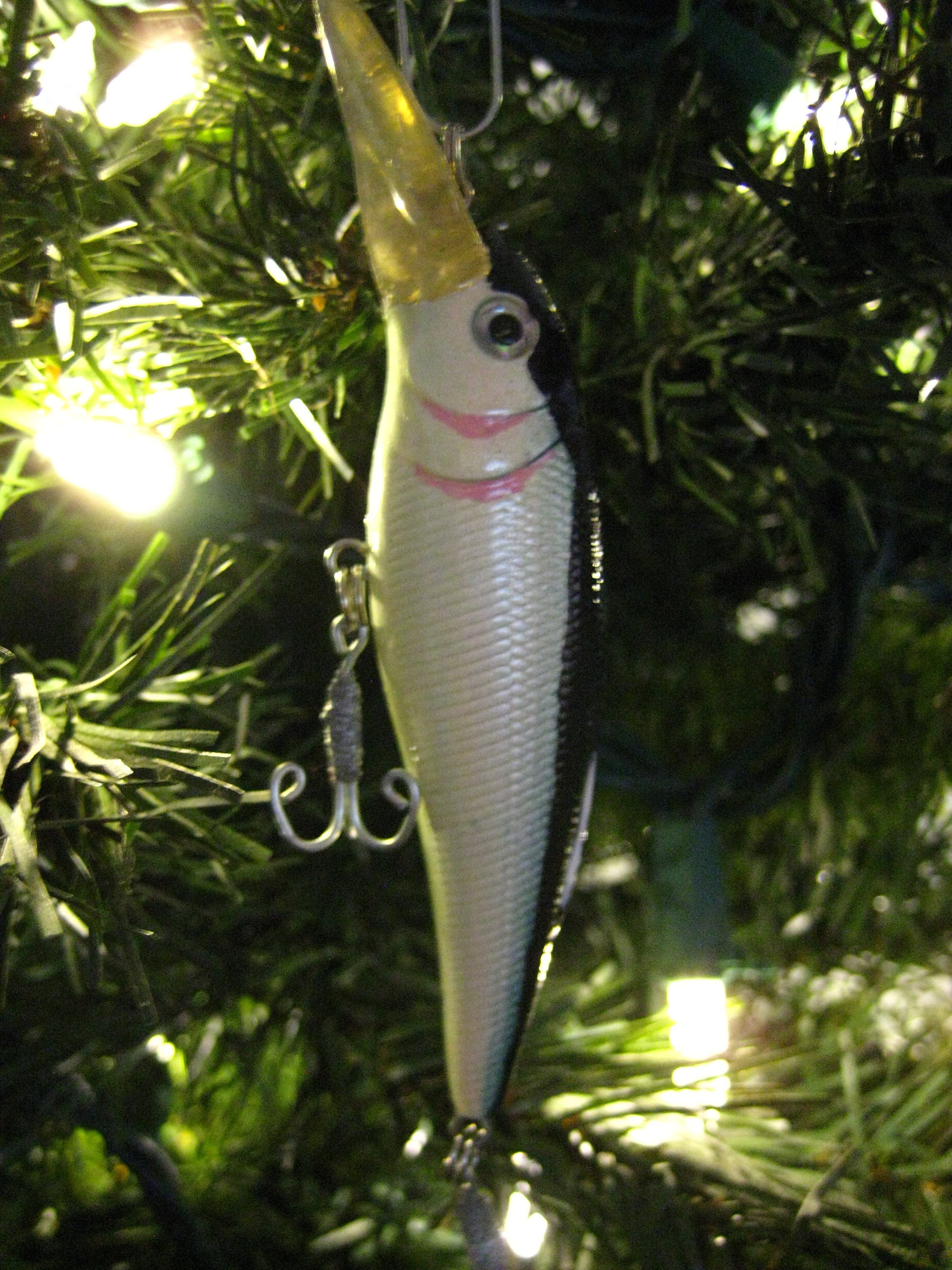 Fishing Lure Ornaments, Set of 3, Christmas Ornament, Christmas