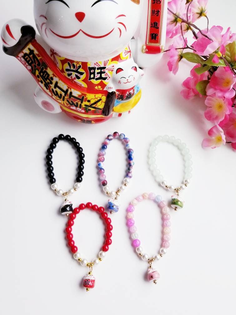 Lucky cat bracelet Lucky Cat jewelry Cat bracelet Cat Etsy